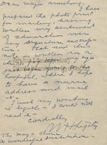 1945 August 25 Letter to the Major