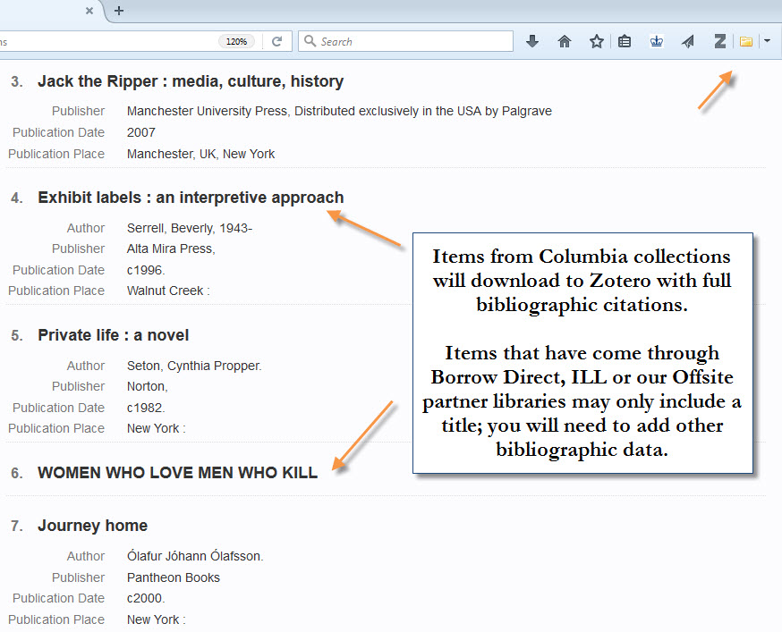 zotero download citations with notes
