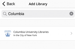 Select Columbia Libraries