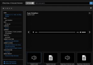 audio player screenshot